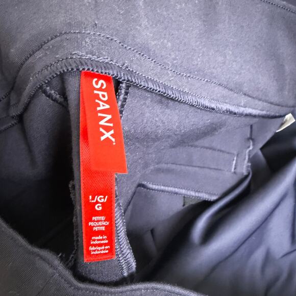 SPANX PBP Slim Straight Ponte Pants Blue Womens Large Petite PL Pull On NWT - Picture 8 of 10